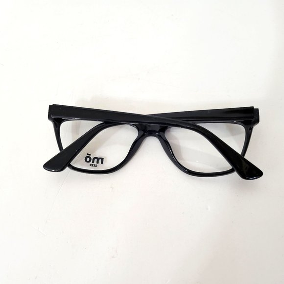 Mo Eyewear Eyeglass Frames MO Geek 33A Black Stripe New - Picture 2 of 6